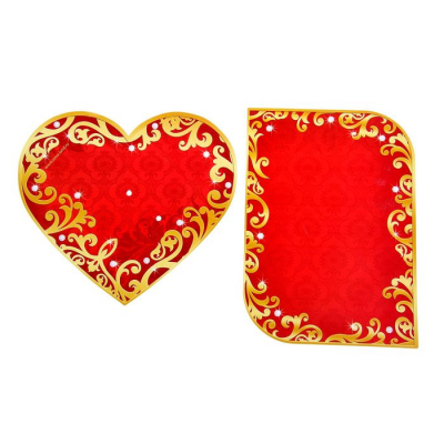 Сердце со свитком «Сертификат на счастье»