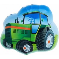 Шар (26''/66 см) Фигура, Трактор, Зеленый, 1 шт.
