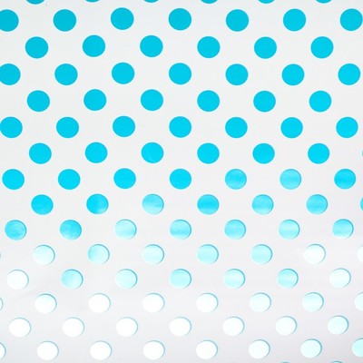 Пленка металлизированная "Голубой горошек", 50 х 70 см