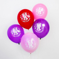 Воздушные шары «С Днём Рождения», Минни Маус, 1 шт., 12"
