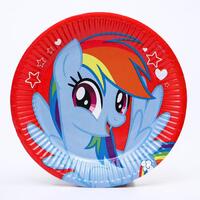 Тарелка бумажная "С Днем Рождения", My Little Pony 1 упаковка, 10 шт.