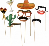 Набор для фотосесси "Мексиканская вечеринка", 10 предметов