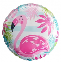 Фольгированный шар Фламинго, круг 18"