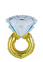 Фольгированный шар "Кольцо с бриллиантом" (40"/102 см)
