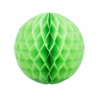 Бумажные шары соты зеленый цвет 15 см