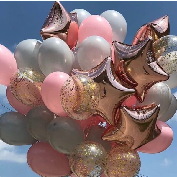 Сет шаров "Розовое небо"