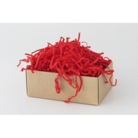 Бумажная стружка, наполнитель (50 г.), красная