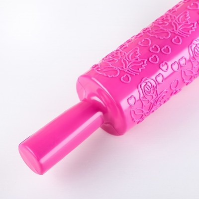 Скалка кондитерская «Розарий», 39 см, фактурная