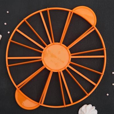 Делитель для торта пластиковый Доляна, 10/12 частей, 26,5 см, цвет МИКС