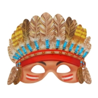 Маска карнавальная "Индеец"
