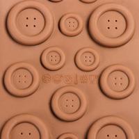 Форма для льда и шоколада Доляна «Пуговки», 22×10,5 см, 19 ячеек, цвет шоколадный