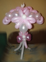 Фигура из шаров "Букет розовых цветов"