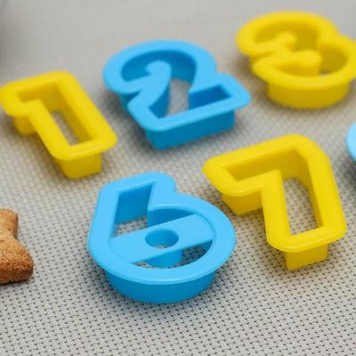 Набор форм для вырезания печенья Доляна «Цифры», 10 шт, цвет МИКС