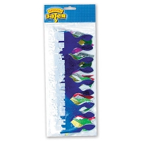 Корона фольга с бахромой 6шт