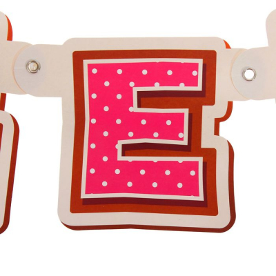 Гирлянда-буквы «С Днём Рождения», Маша и Медведь, 220 см