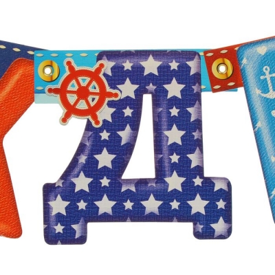 Гирлянда "С Днем Рождения" (морская)