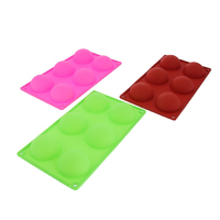 Форма для выпечки Доляна «Полусфера», 27×18 см, 6 ячеек (d=6,5 см)