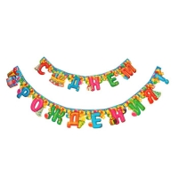 Гирлянда "С днём рождения!", цветные буквы