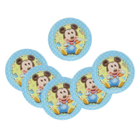 Тарелки бумажные "Малыш Микки" 20 см (набор 8 шт) / Baby Mickey