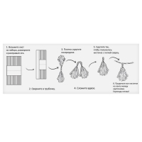 "Гирлянда праздничная из кисточек"