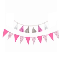 "Набор гирлянд для оформления" (флажки+кисточки), дл. 200 см