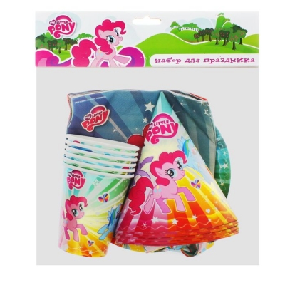 Набор для праздника My Little Pony на 6 персон, 30 предметов