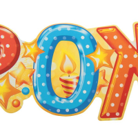 Гирлянда "С Днем Рождения!" (торт), дл. 158 см