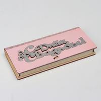Конверт деревянный "С Юбилеем" красный, 17 х 8,5 х 2 см