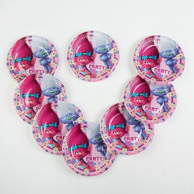 Тарелка бумажная «Тролли», 20 см, набор 8 шт.