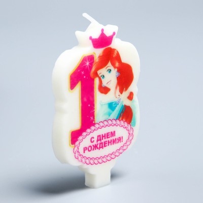 Свеча в торт Дисней 1 "С Днем Рождения", Принцесса : русалочка