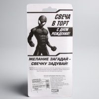 Свеча в торт "С Днем Рождения", Человек-паук, 8 х 16.5 см