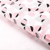 Бумага упаковочная глянцевая "Розовые кружочки", 70 х 100 см