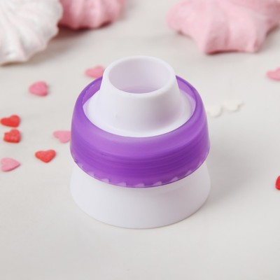 Адаптер для кондитерского мешка, d=3,7 см, цвет МИКС