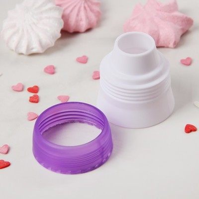 Адаптер для кондитерского мешка, d=3,7 см, цвет МИКС