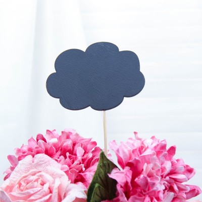 Топпер меловой "Облачко" на шпажке Дарим Красиво