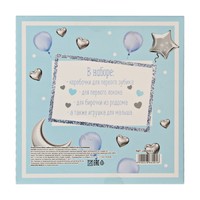 Подарочный набор "Наш маленький принц": набор памятных коробочек и погремушка