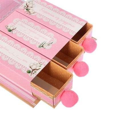 Набор памятных коробочек для девочки "Бесценные моменты с нашей малышкой"