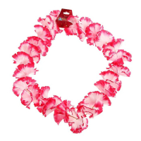 Гавайское ожерелье "Цветочки ", цвет розовый