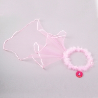 Венок меховой "Влюбленность" с вуалью