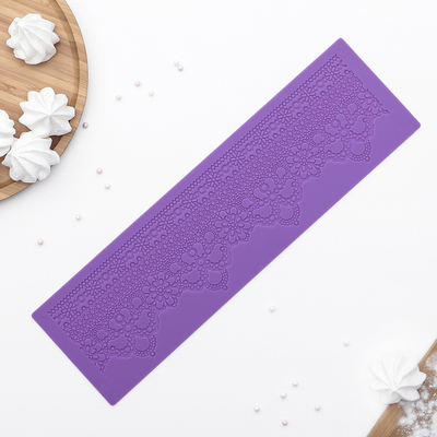 Коврик для айсинга Доляна «Лэйс», 38,5×11 см, цвет МИКС