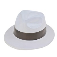 Карнавальная шляпа с кантом, р-р 56 см, цвет белый