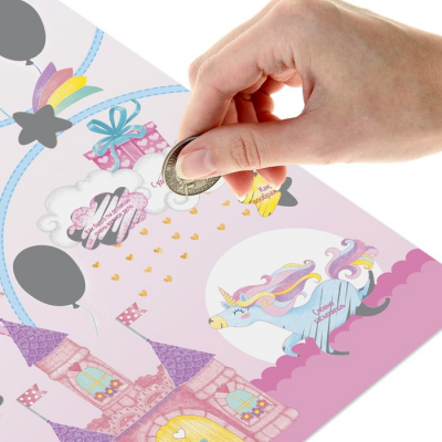 Плакат со скретч-слоем "С днем рождения!"