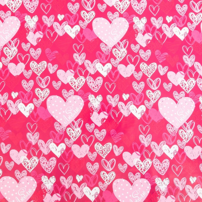 Бумага упаковочная глянцевая «Люблю», 50 х 70 см