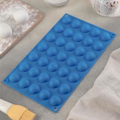 Форма для выпечки Доляна «Шарики», 30×17,5 см, 35 ячеек (d=2,5), цвет МИКС