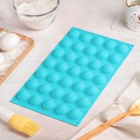 Форма для выпечки Доляна «Шарики», 30×17,5 см, 35 ячеек (d=2,5), цвет МИКС