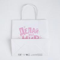 Пакет подарочный «Делай этот мир лучше», 22 × 22 × 11 см
