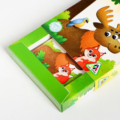 Настольная быстрая игра «Собери зверят», 32 карточки