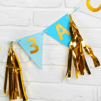 Гирлянда с тишью "Спасибо за сына", 13,5 х 22 см