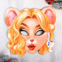 Маска новогодняя «Блондинка»