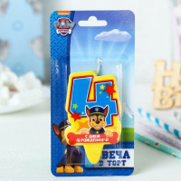 Щенячий патруль. Свеча в торт "С Днем рождения", PAW Patrol